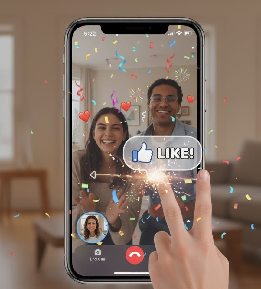 iOS 视频通话手势特效